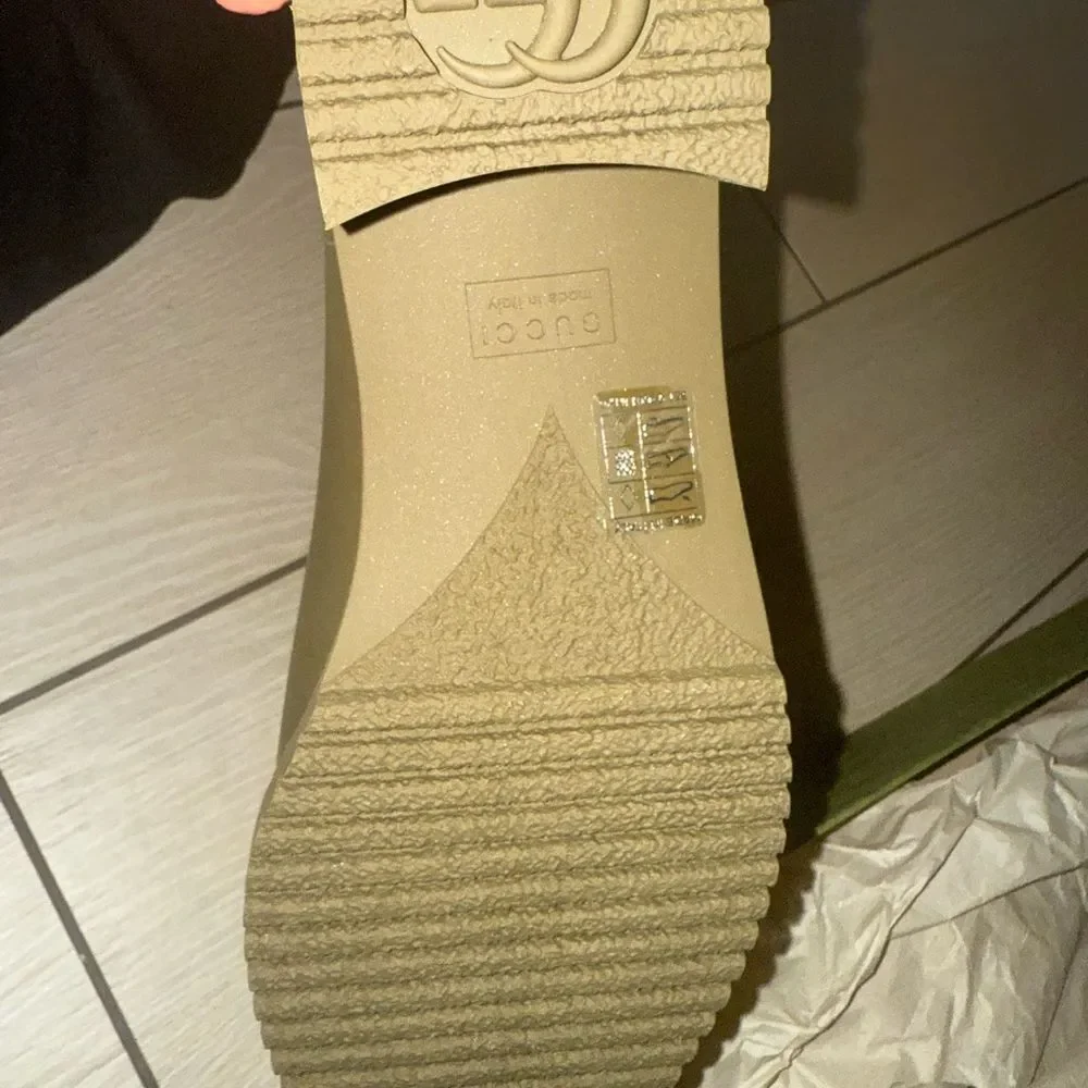 Nwt Gucci Women's Olive rain boots